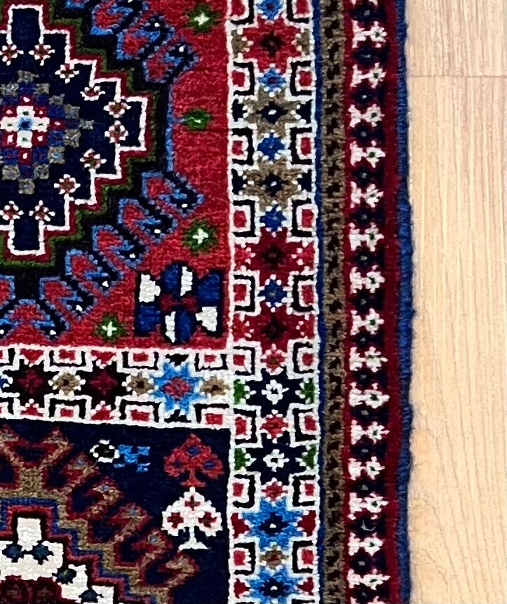 ○送料無料○ヤラメ絨毯【90×60】No.6152 ペルシャ絨毯・トライバル
