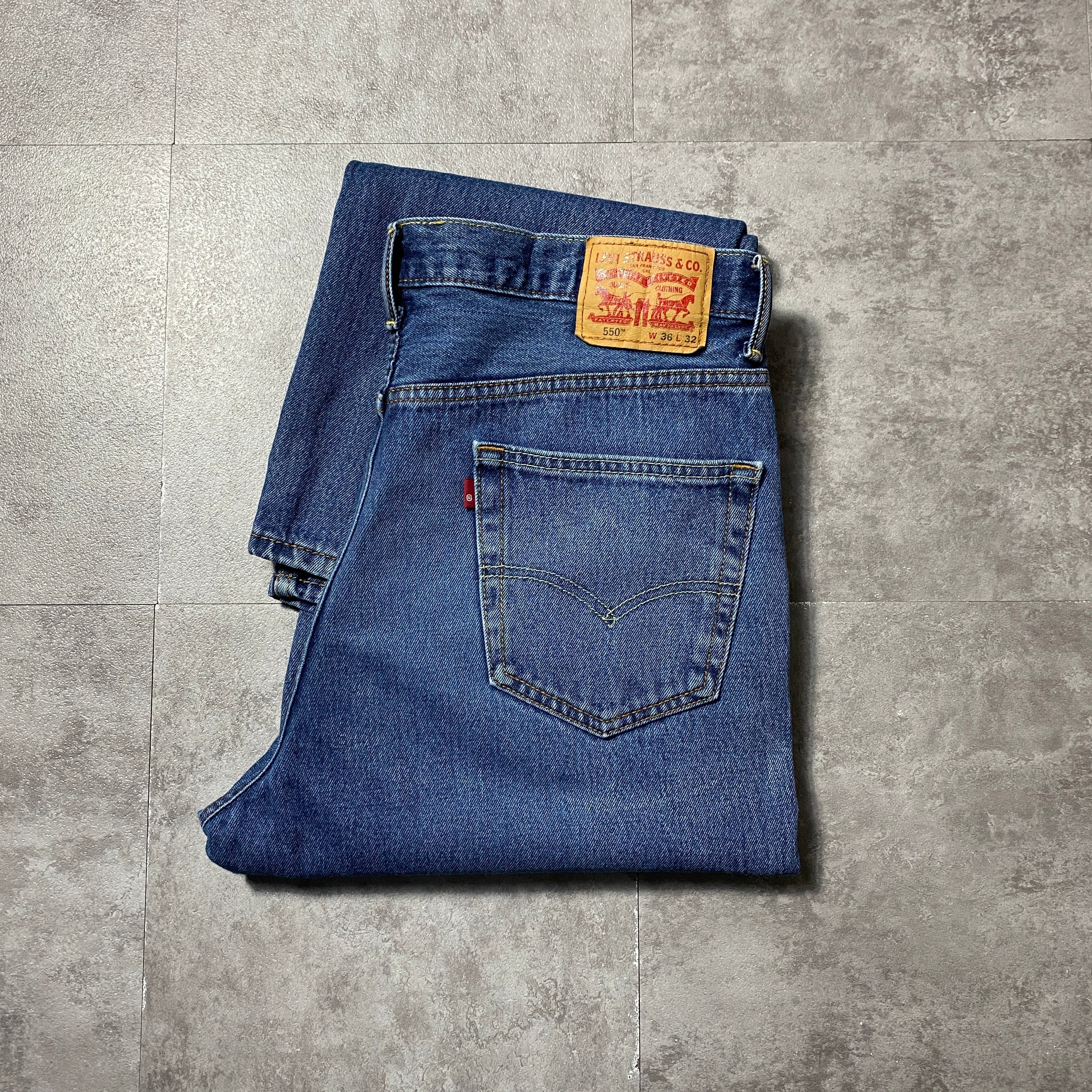 W36 L32】Levis 550 リーバイス ジッパーフライ バギー テーパード 140