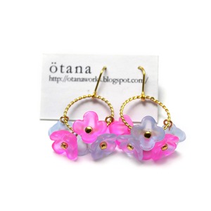 ötana　フラワーリングピアス