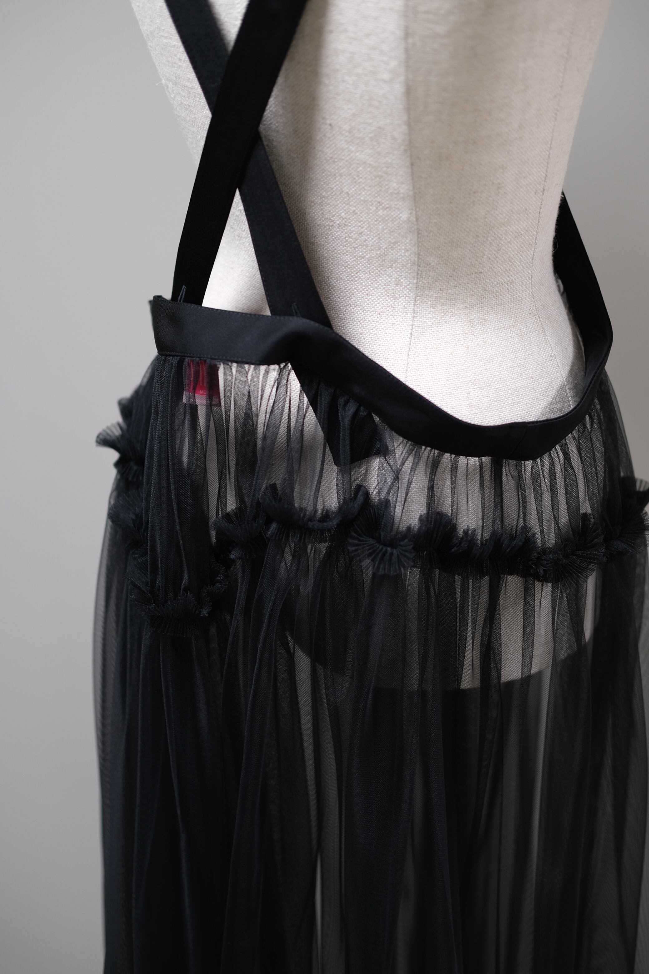 FETICO】TULLE PINAFORE DRESS - black | loop
