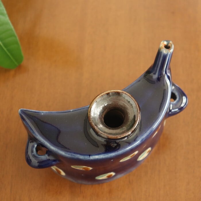 やちむん 常秀工房 抱瓶 Yachimun Sake bottle (Dachibin) #318-1 | 和