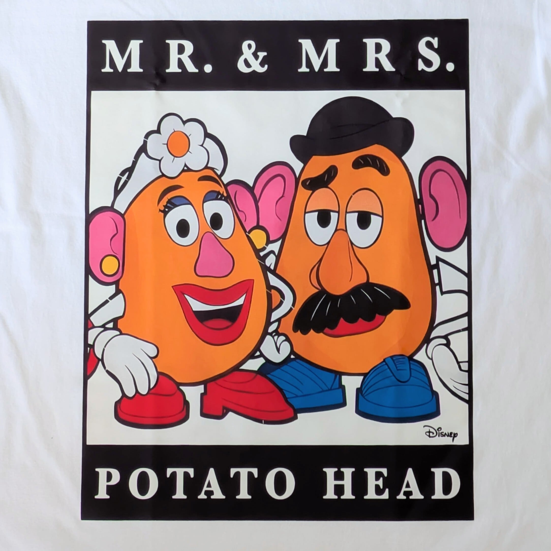 【 Toy Story（ トイ・ストーリー ) 】『 Mr. & Mrs. Potatohead 』ポテトヘッド / Tシャツ〚アメリカン雑貨 アメトイ〛