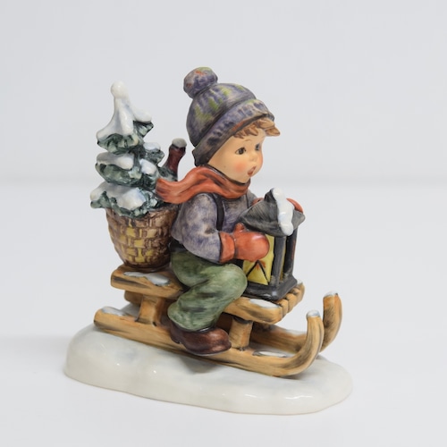 Goebel ゲーベル陶器人形　M.J Hummel フンメル人形 　Ride into Christmas