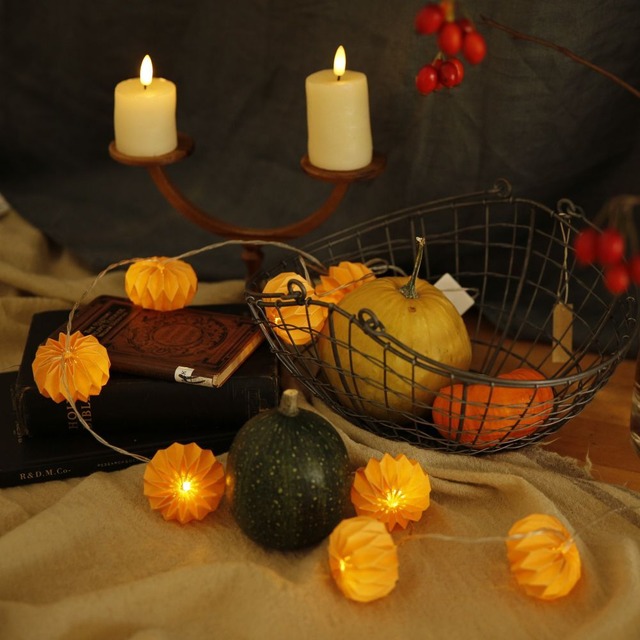 shesay LEDペーパーライト パンプキン