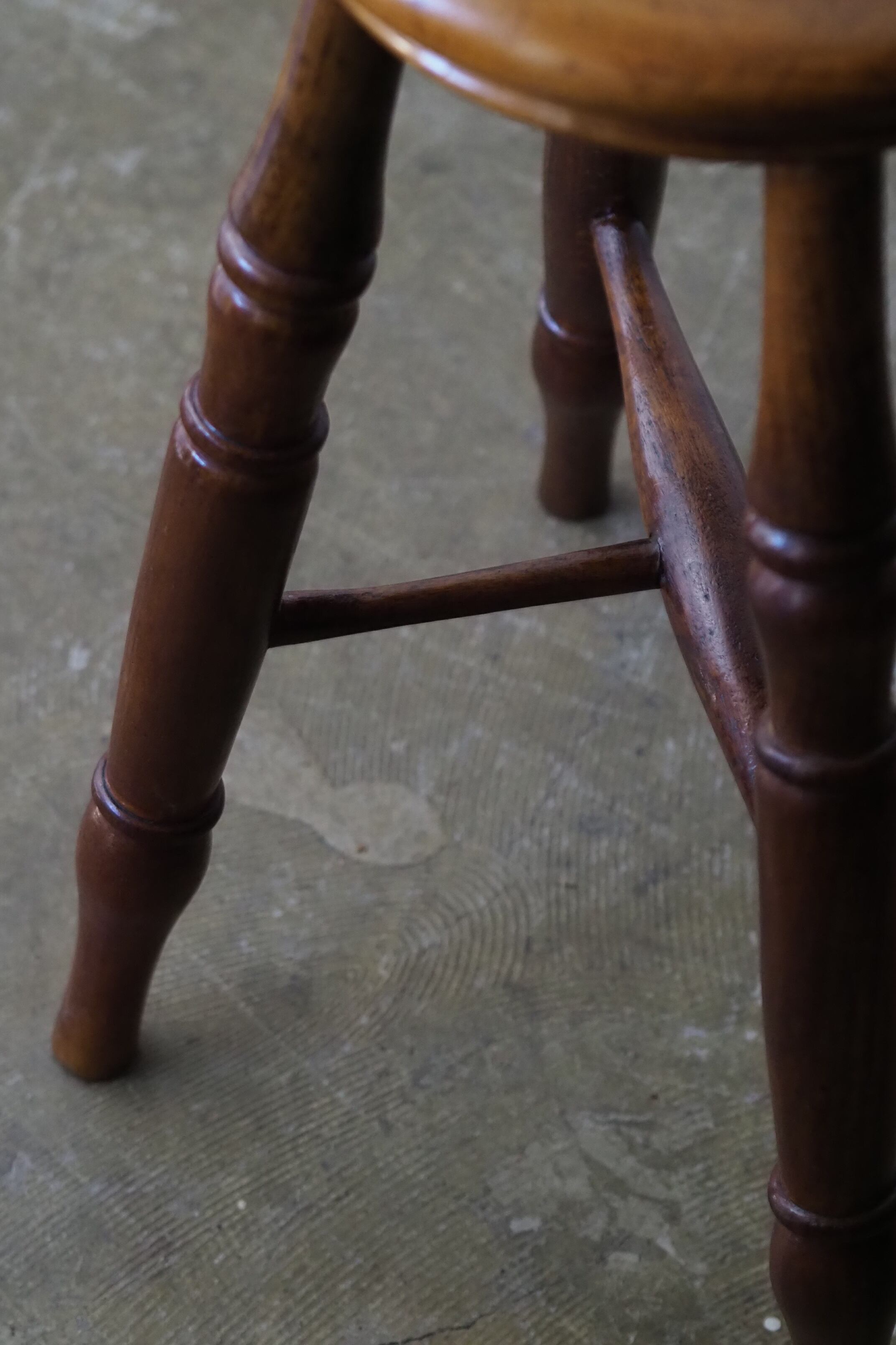 イギリス アンティークスツール-antique elm stool | アンティーク