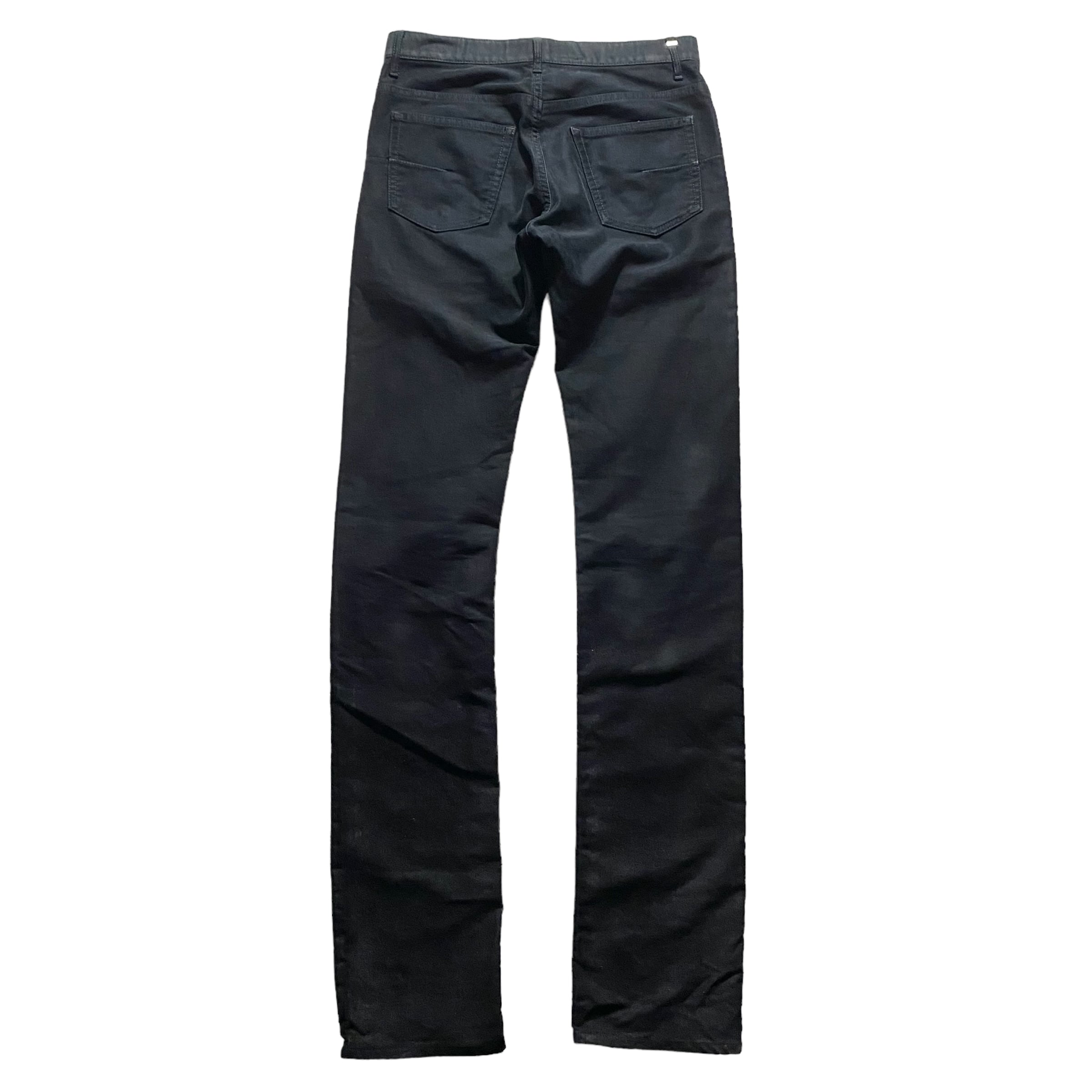 DIOR HOMME hem coating moleskin skinny pants | NOIR ONLINE