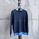 青いラインセーター