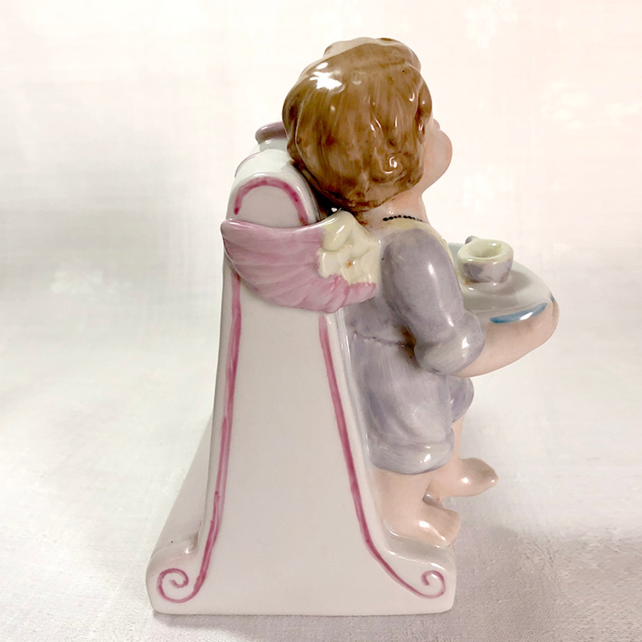 マイセン 少女とメニューボード　フィギュリン（陶器） 15otd1