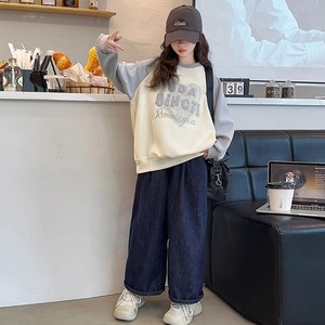 子供服 韓国 スウェット シャツ 長袖 女の子 秋冬 おしゃれ アメカジ カジュアル ストリート 大人 かわいい 裏起毛 裏起毛なし 選べる2タイプ 大人可愛い 大人女子 【送料無料】