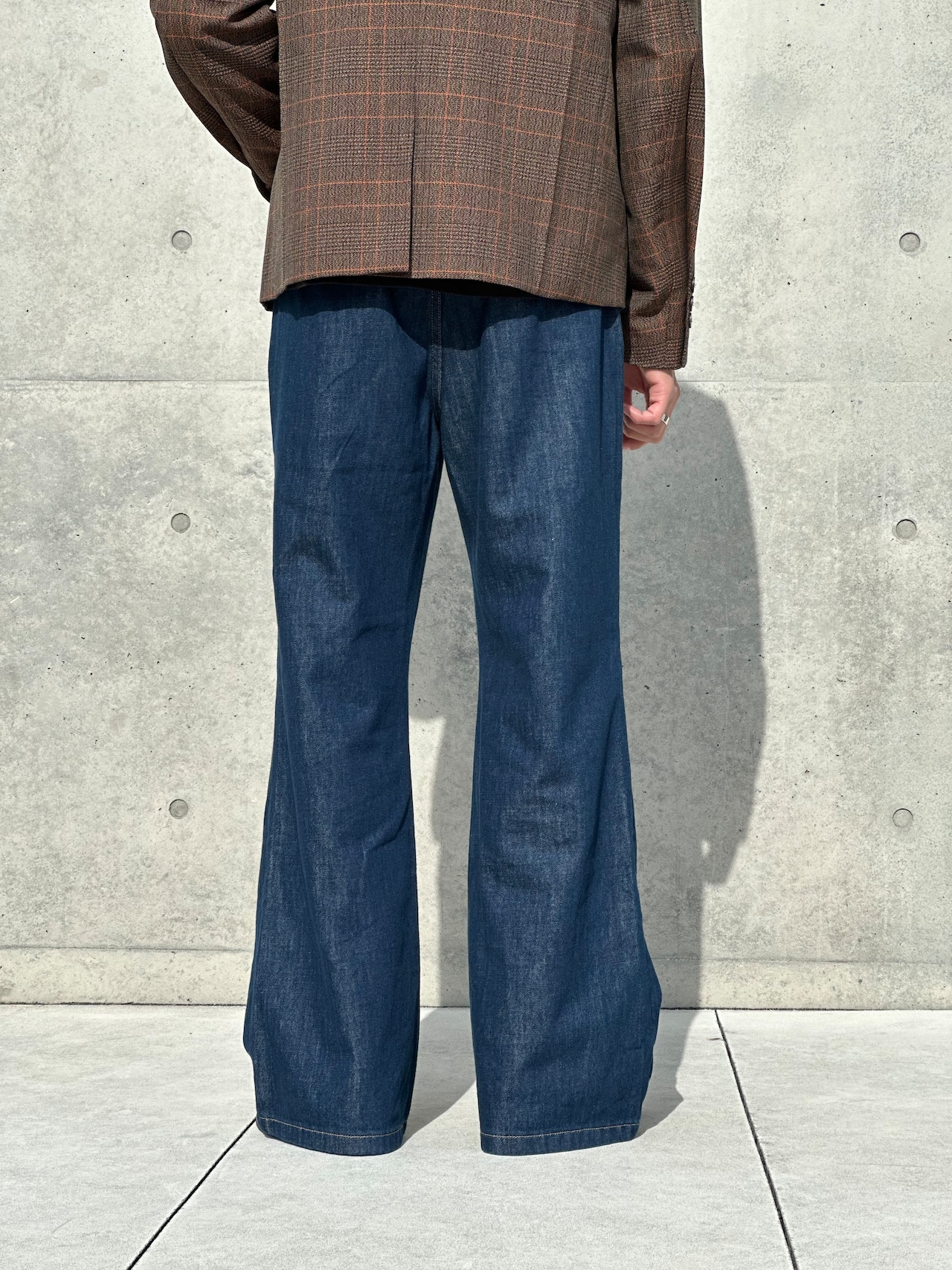 Semi Flare Slacks Denim