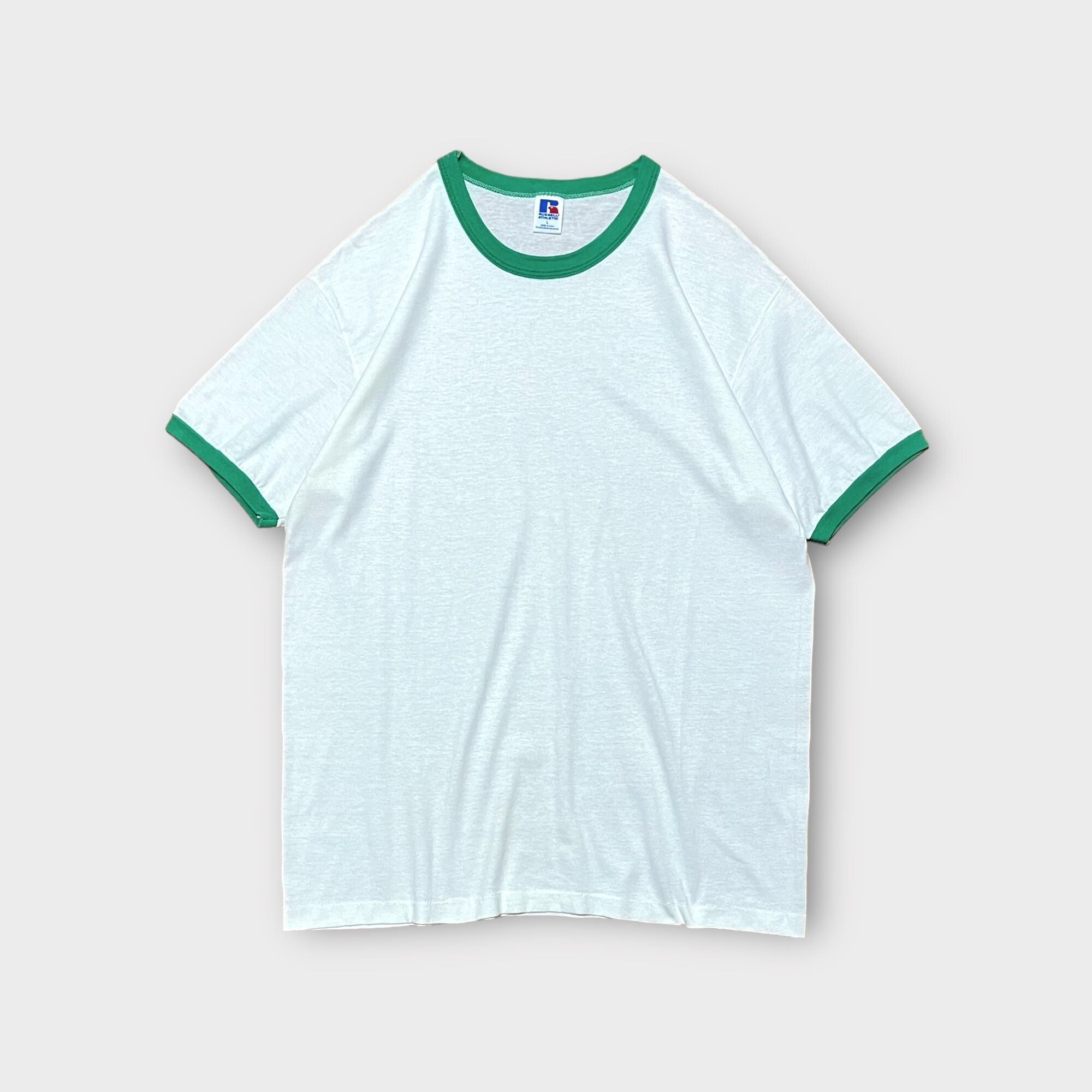 【RUSSEL ATHLETIC】1990's プレーンリンガーTシャツ MADE IN USA