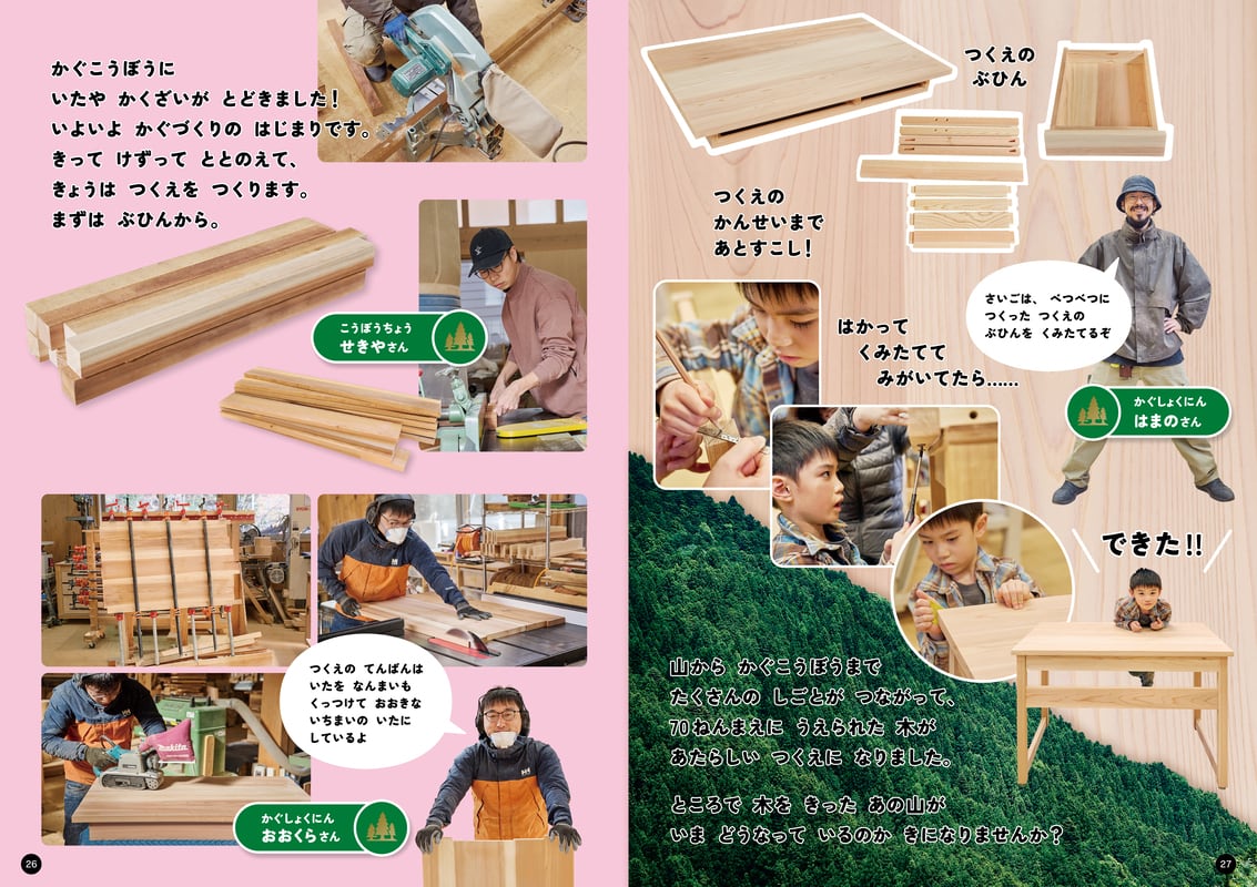 しゃしん絵本「山の木、とどけ！〜つなげるつながる木の仕事