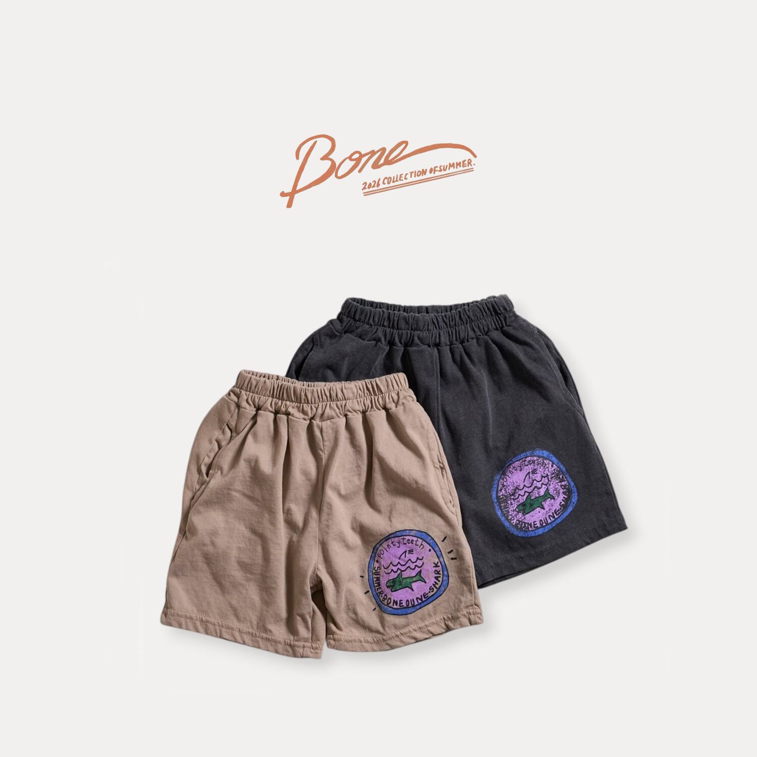 shark 4-quarter pants【BONEOUNE】※7月中旬〜下旬発送予定