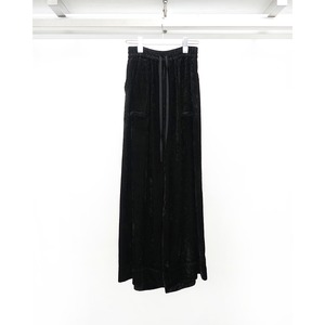 [tous les deux ensemble] (トゥレドゥアンサンブル) 621414 Crushed Stripe Velvet Easy Pants