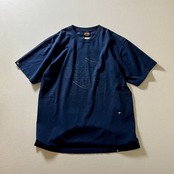 00s Harley-Davidson　ダメージ　ピンナップガール　両面プリント　Tシャツ　ハーレーダビッドソン　ネイビー　XL 古着