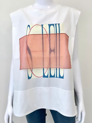 タックスリーブグラフィックカットソー