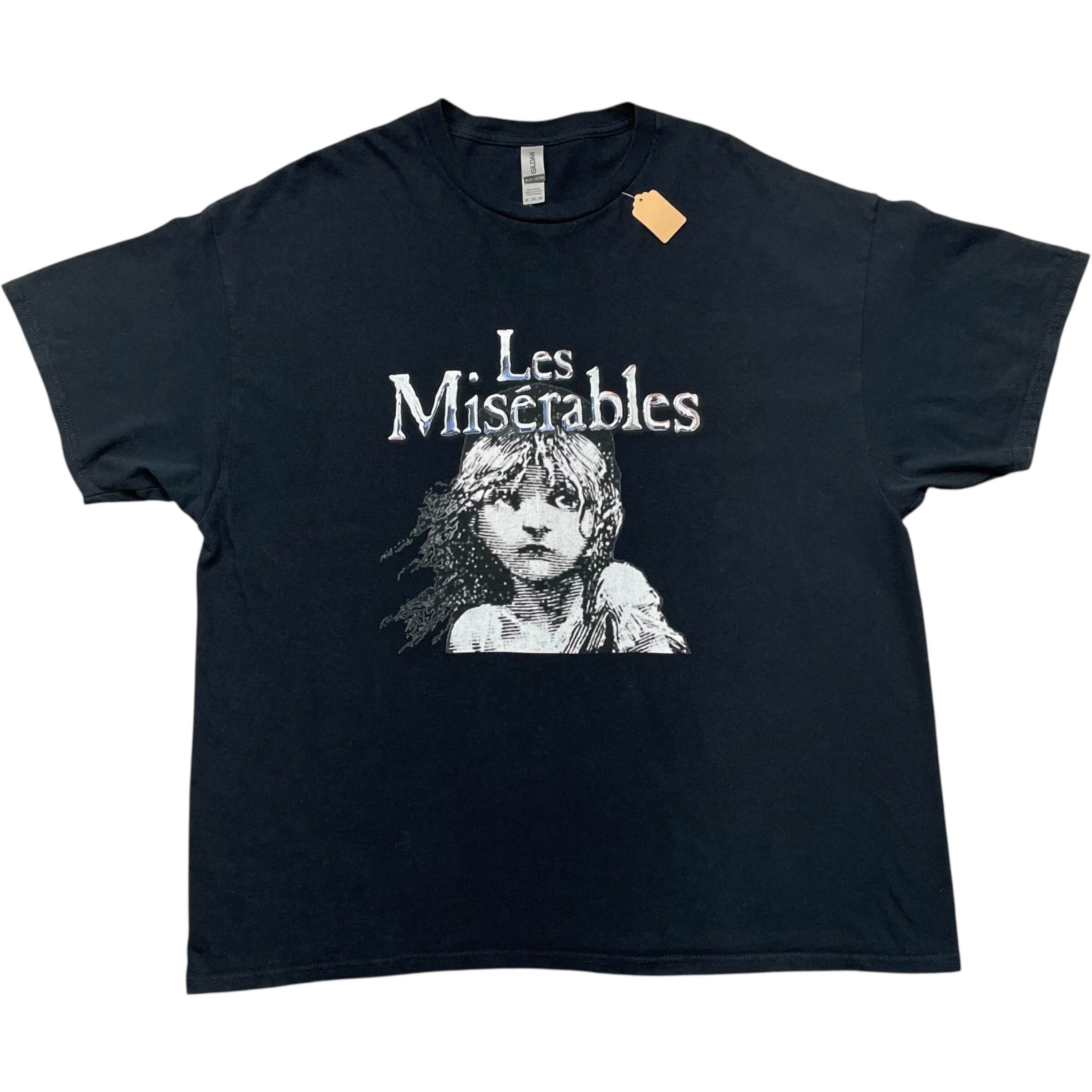 《XXL》 GILDAN ギルダン ミュージカルTシャツ Les Misérables レ・ミゼラブル プリント ブラック no.8648