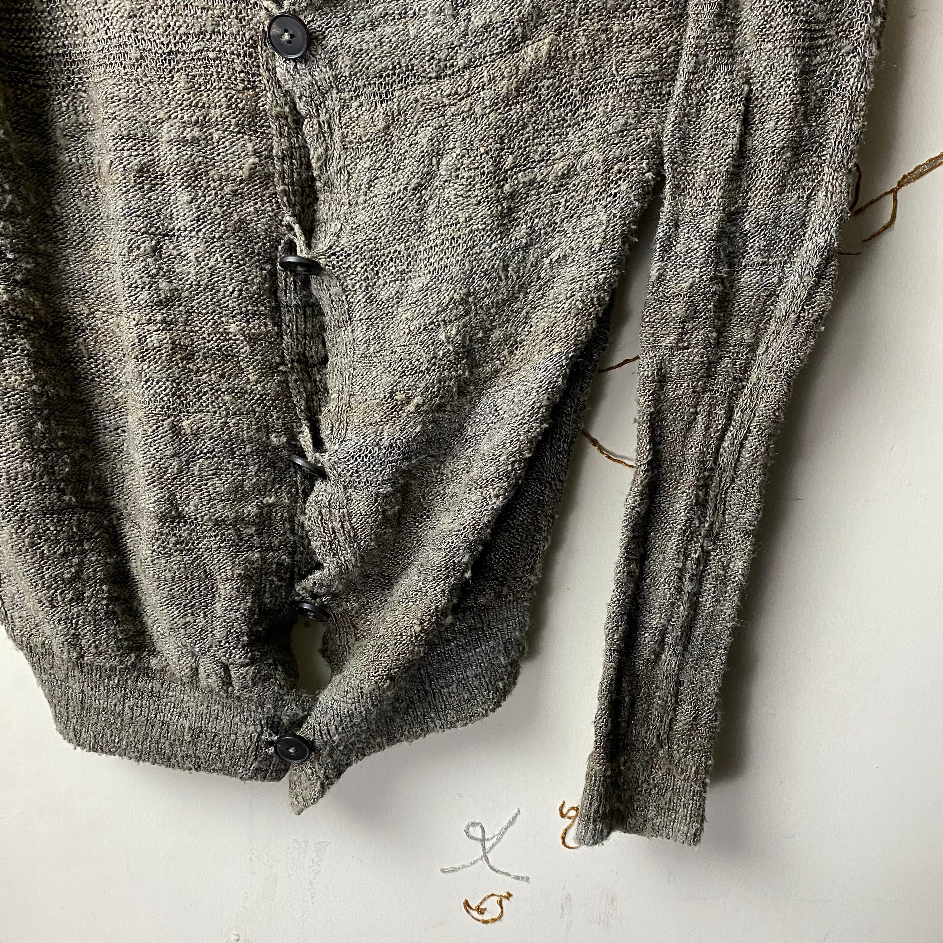 LABEL UNDER CONSTRUCTION asymmetrical drape cardigan | NOIR ONLINE