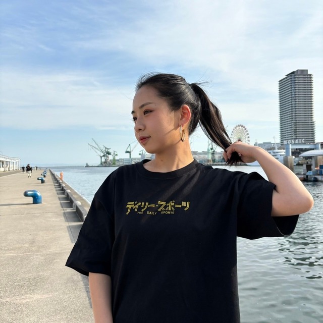 デイリースポーツ×神戸ザック クラシックロゴTシャツ ブラック