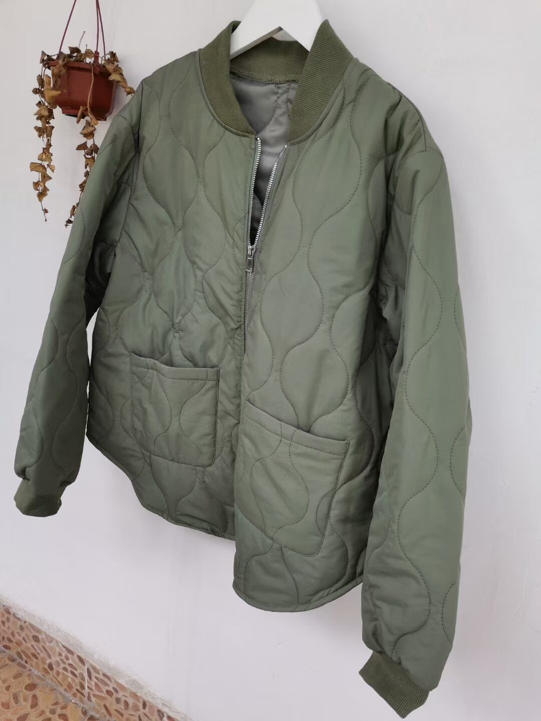 ラウンドヘム　キルティングブルゾン  ASF212010-12