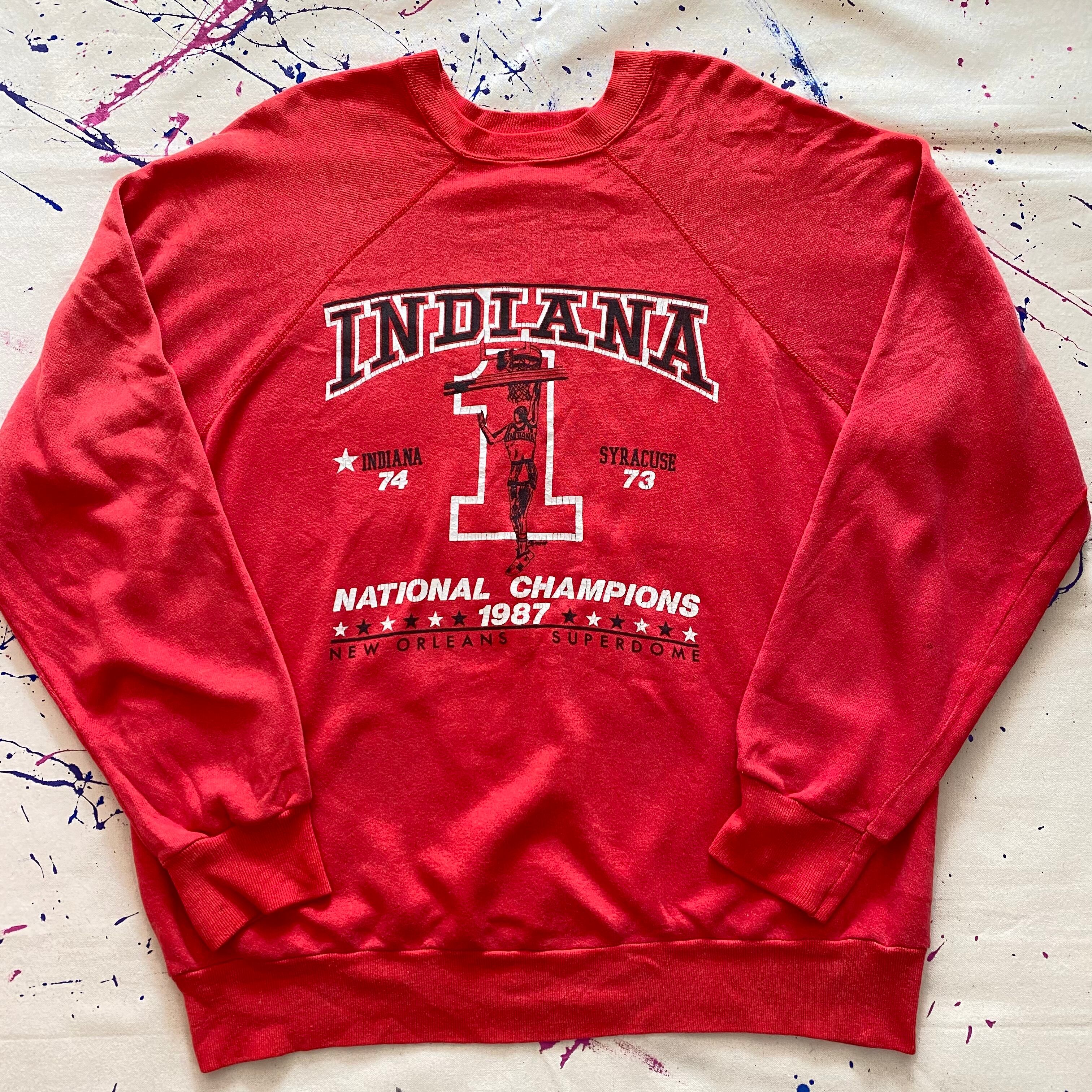 1987 NCAA Basketball Championship Game sweat shirt{1987 NCAA 男子バスケット チャンピオンシップ ゲーム スエットトレーナー 古着 メンズ}ユニセックス