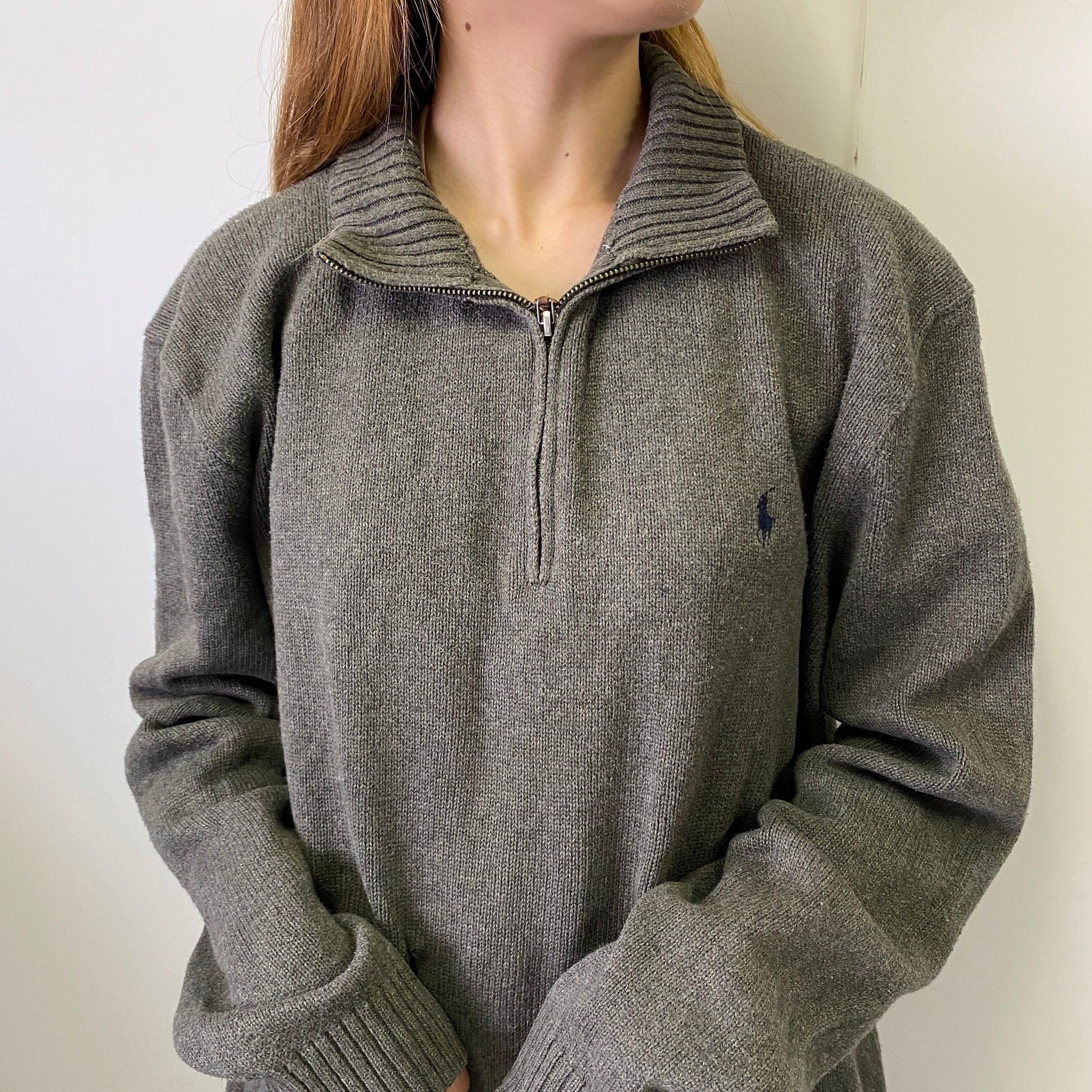 美品　ポロバイラルフローレン　S コットンニット　クルーネック　ポニー　グレー 楽天市場】POLO by Ralph Lauren ラルフローレン メンズ ケーブル