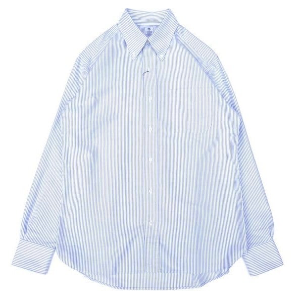 GAMBERT SHIRT (ギャンバートシャツ) B/D SHIRT OX STRIPE ネイビーストライプ