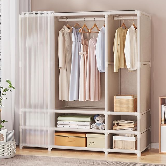 簡易ポータブル組立クローゼット 防湿・防塵・防カビの不織布クローゼット