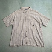 patagonia　パタゴニア　オーガニックコットン　チェックシャツ　半袖シャツ