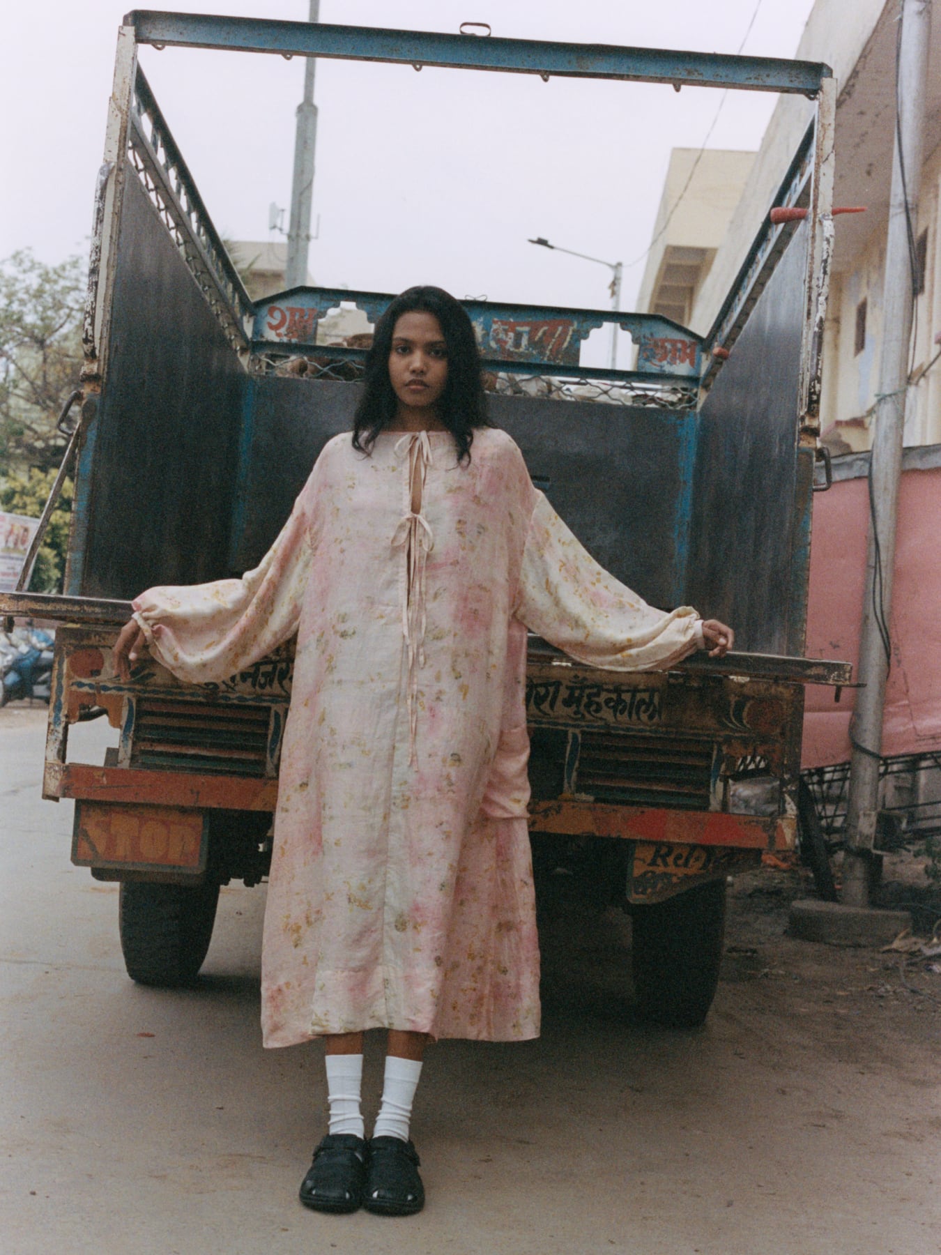 PHOOL SILK DRESS - MARIGOLD | TADO