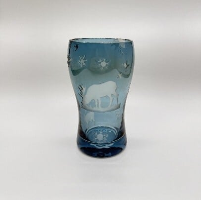 鹿と雪景色【一口ビール】