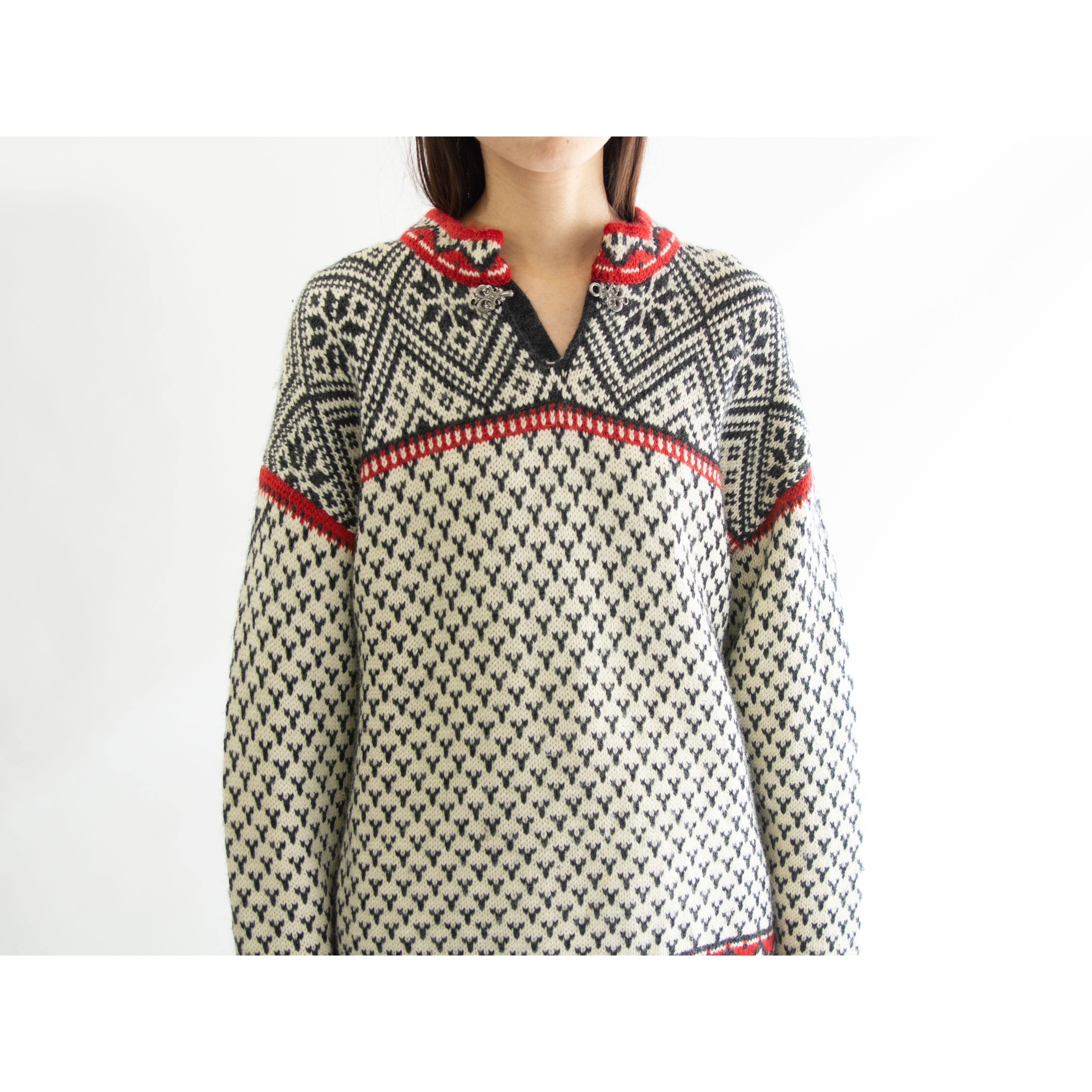 DALE OF NORWAY】Made in Norway 100% wool Nordic sweater（ダーレ