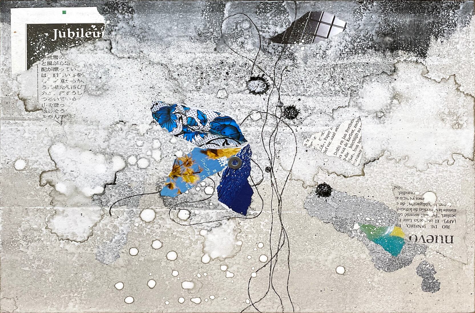 flower: 雲間/ Blue mistflower  (2021)　/ 黒岩知里 Kuroiwa Chiri