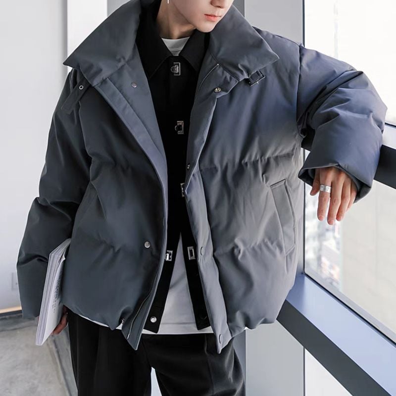 重ね着風ボリュームダウンジャケット C10491