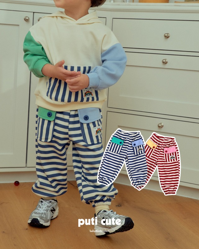 90-140 ꒰ 予約 ꒱  Beep pocket pants / 1st blue ⸝⋆