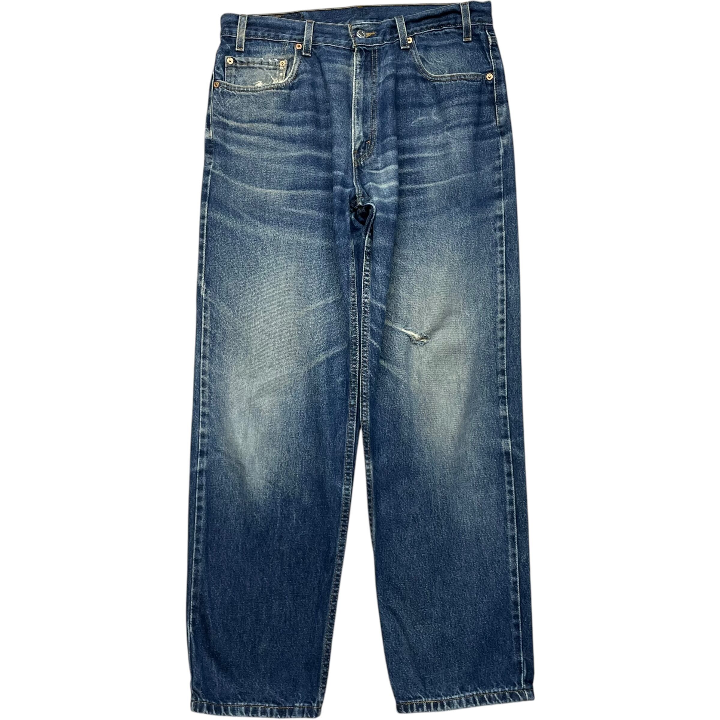 《実寸 W35L31》 Levi's リーバイス 550 デニムパンツ ワイドパンツ 色落ち ヒゲ 雰囲気 no.7168