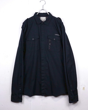 【Caka act2】“OLD DIESEL” Military Motif Design L/S Shirt