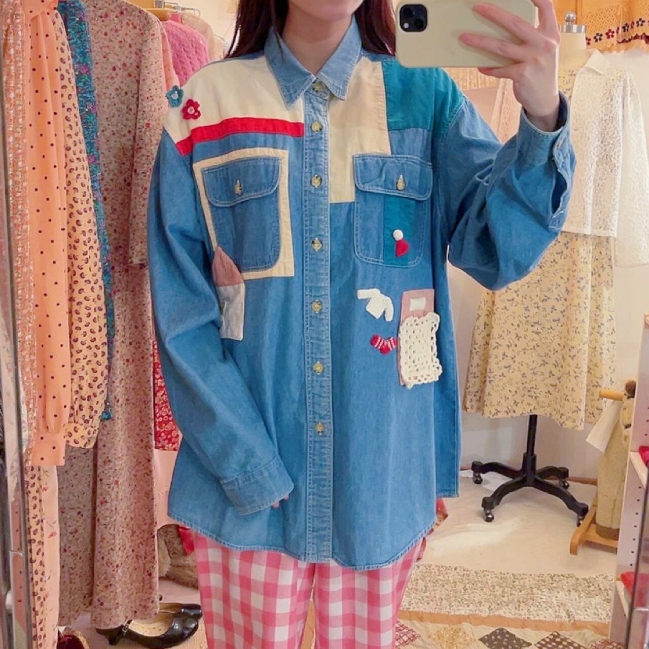 remake ✂︎ dwarf's room patchwork shirt