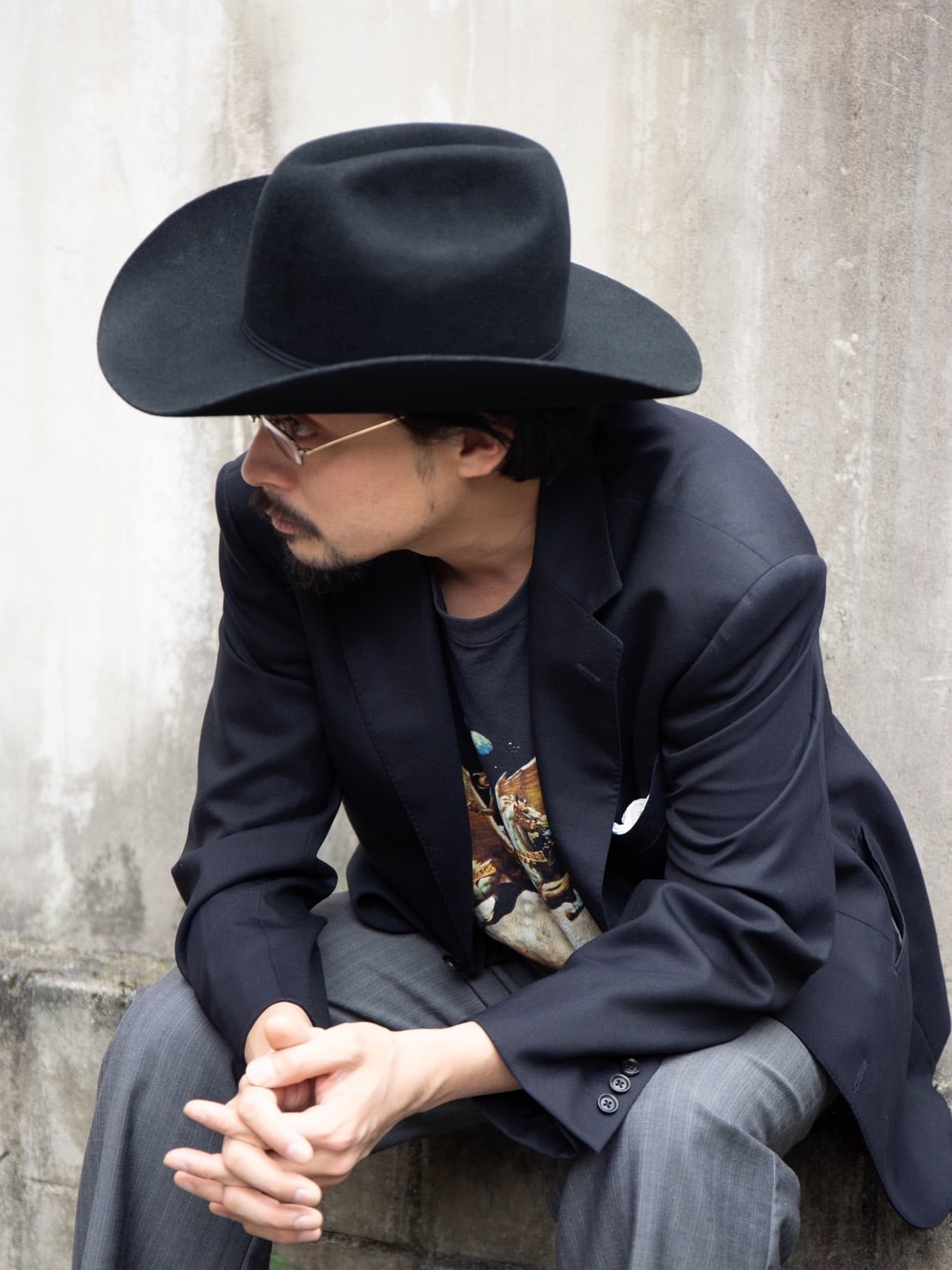 【3/5出品終了】ONKAI HEIWA 黒い・バーガンディハット Western Hat | MIYAGIHIDETAKA