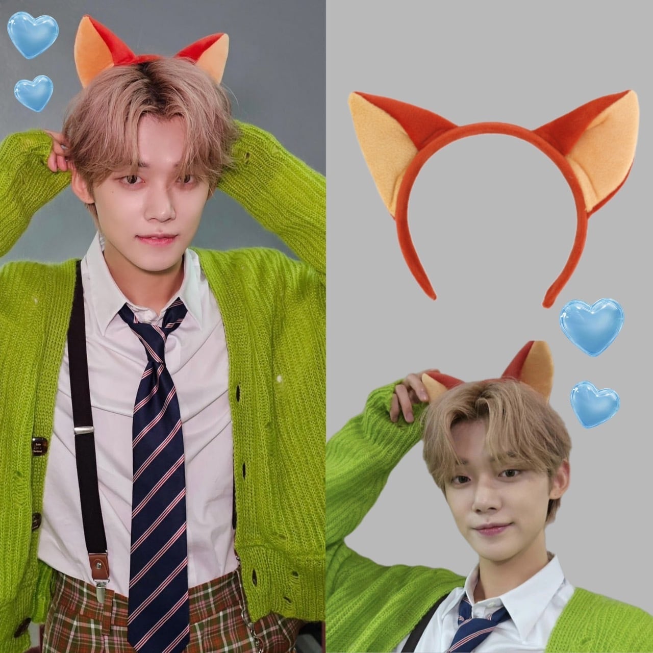 ☆TXT ヨンジュン 着用！！きつねのカチューシャヘアバンド | もごつ