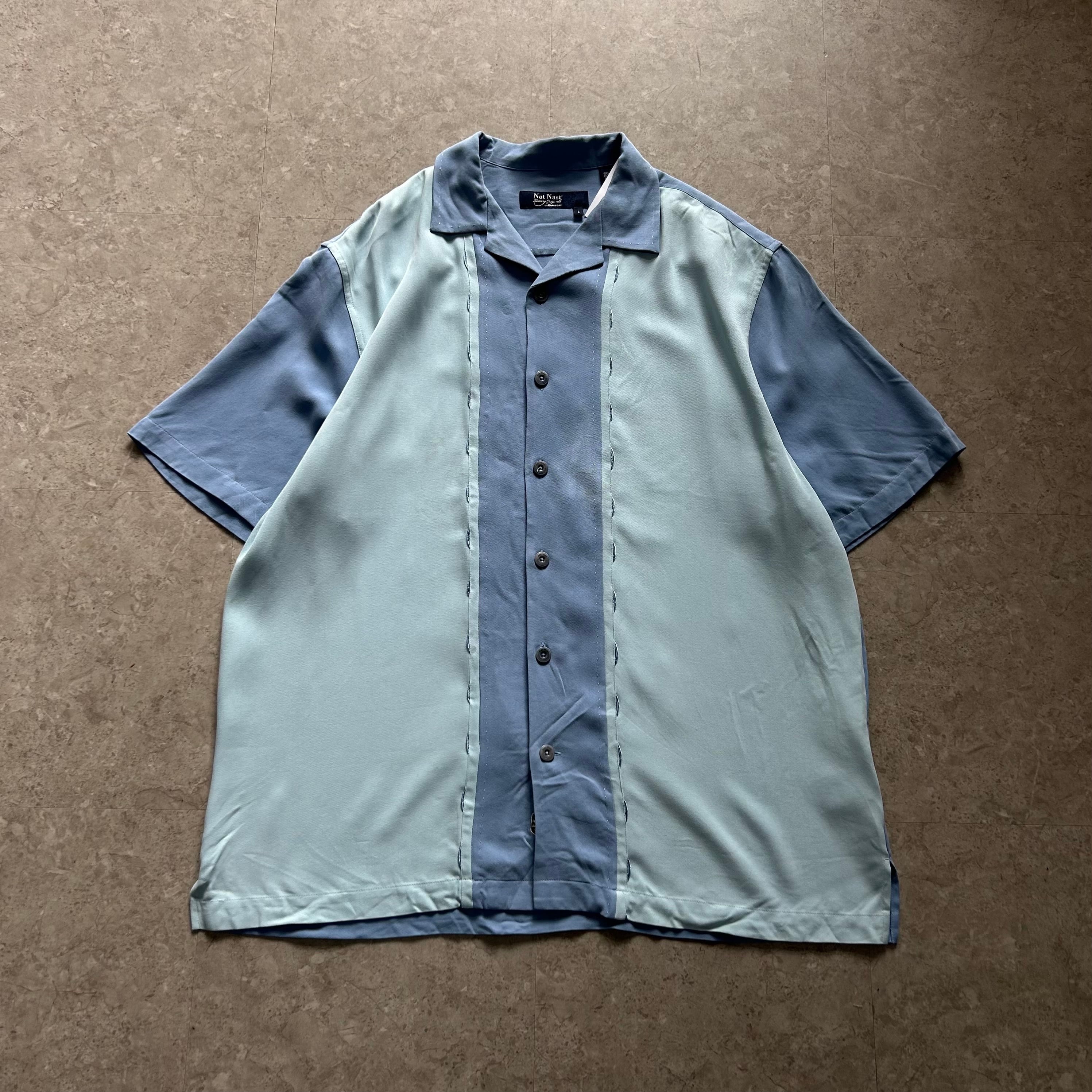 00s Nat Nast silk open collar S/S shirt【仙台店】