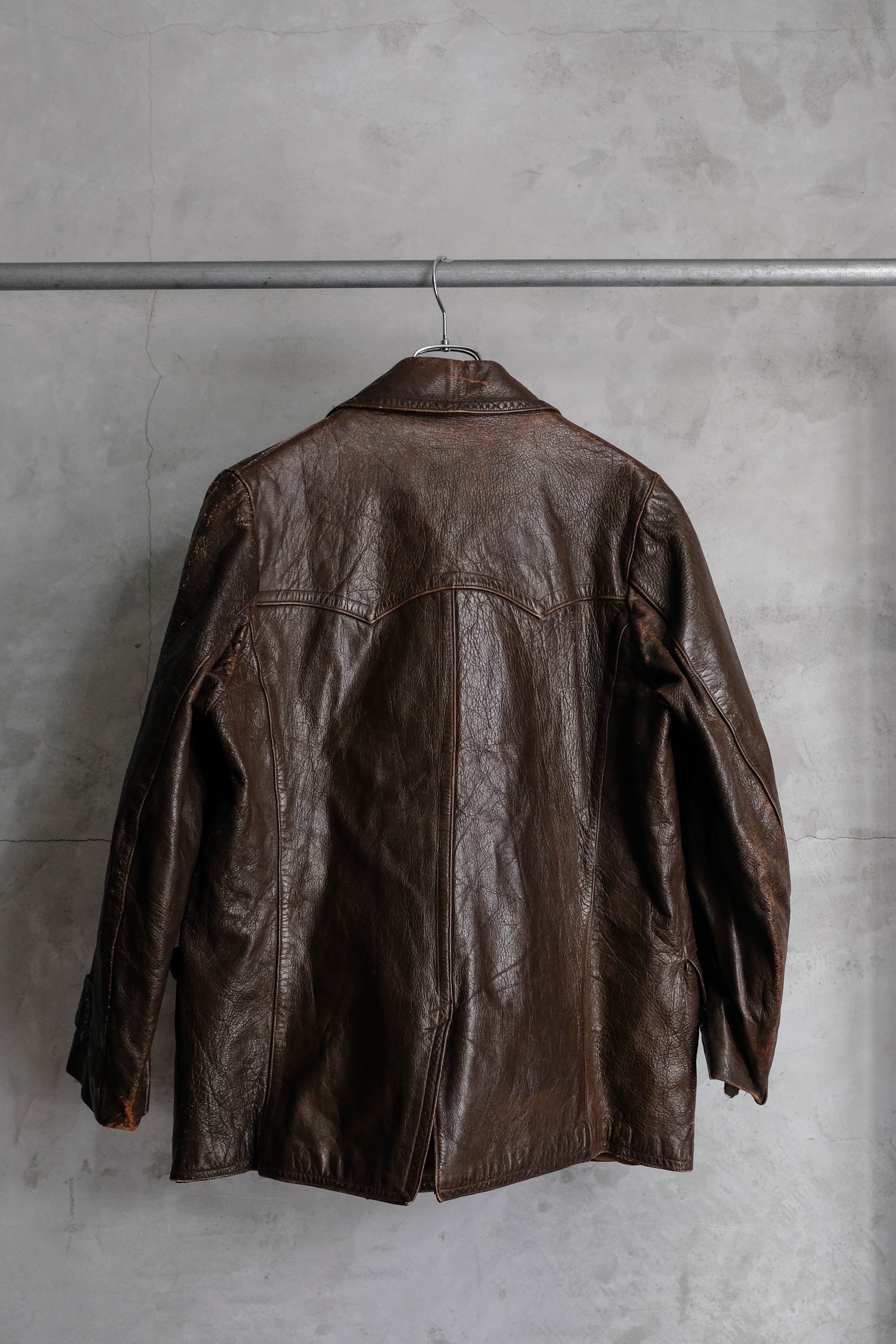 1950s オランダ ダブルレザージャケット | militaria & encore
