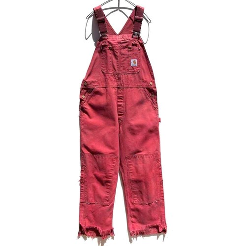 【Carhartt】Vintage Double Knee Side Zip Overalls【1990s-】Vintage Duck Overall