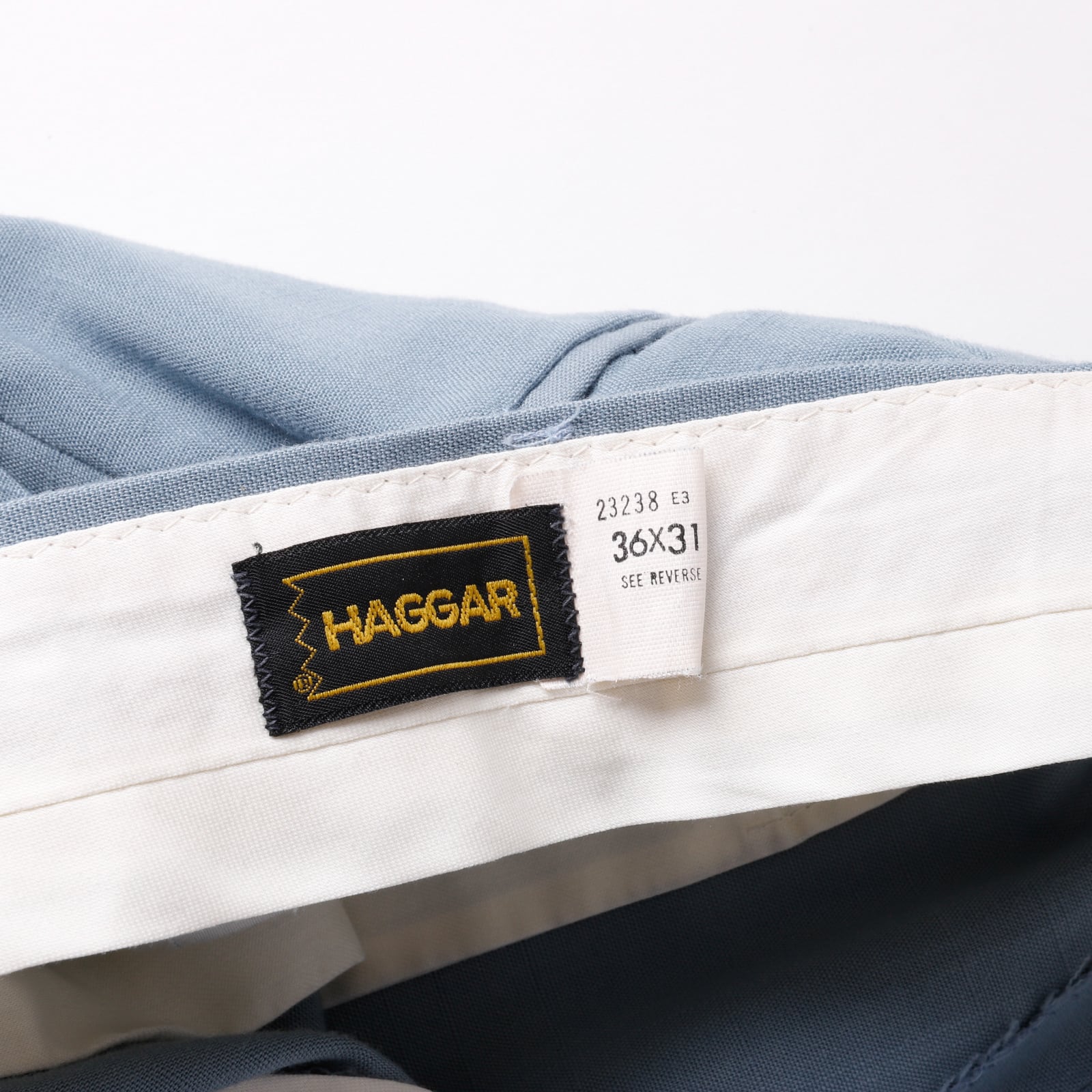 極美品】70s special vintage wool slacks pants W36 blue 