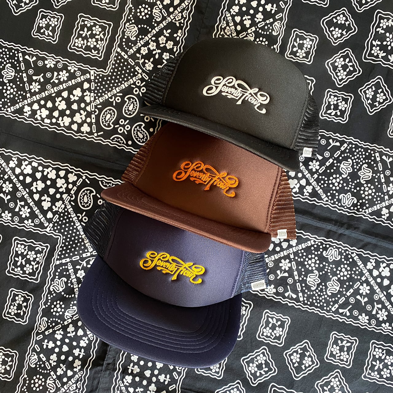 メッシュキャップ / SEVENTY FOUR(セブンティーフォー) / TRUCKER MESH CAP(STF26SF15)