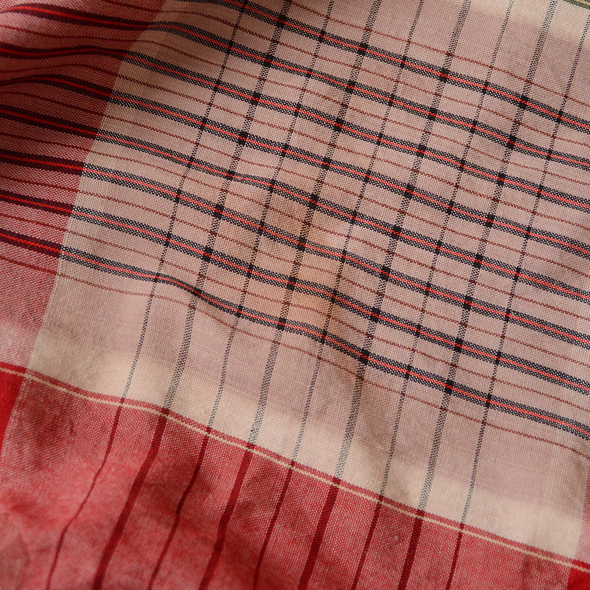 昭和レトロ 古布 布団皮 格子柄（チェック）昔もんぺ ゆったり 昭和レトロ 古布 布団皮 格子柄（チェック）昔もんぺ ゆったり