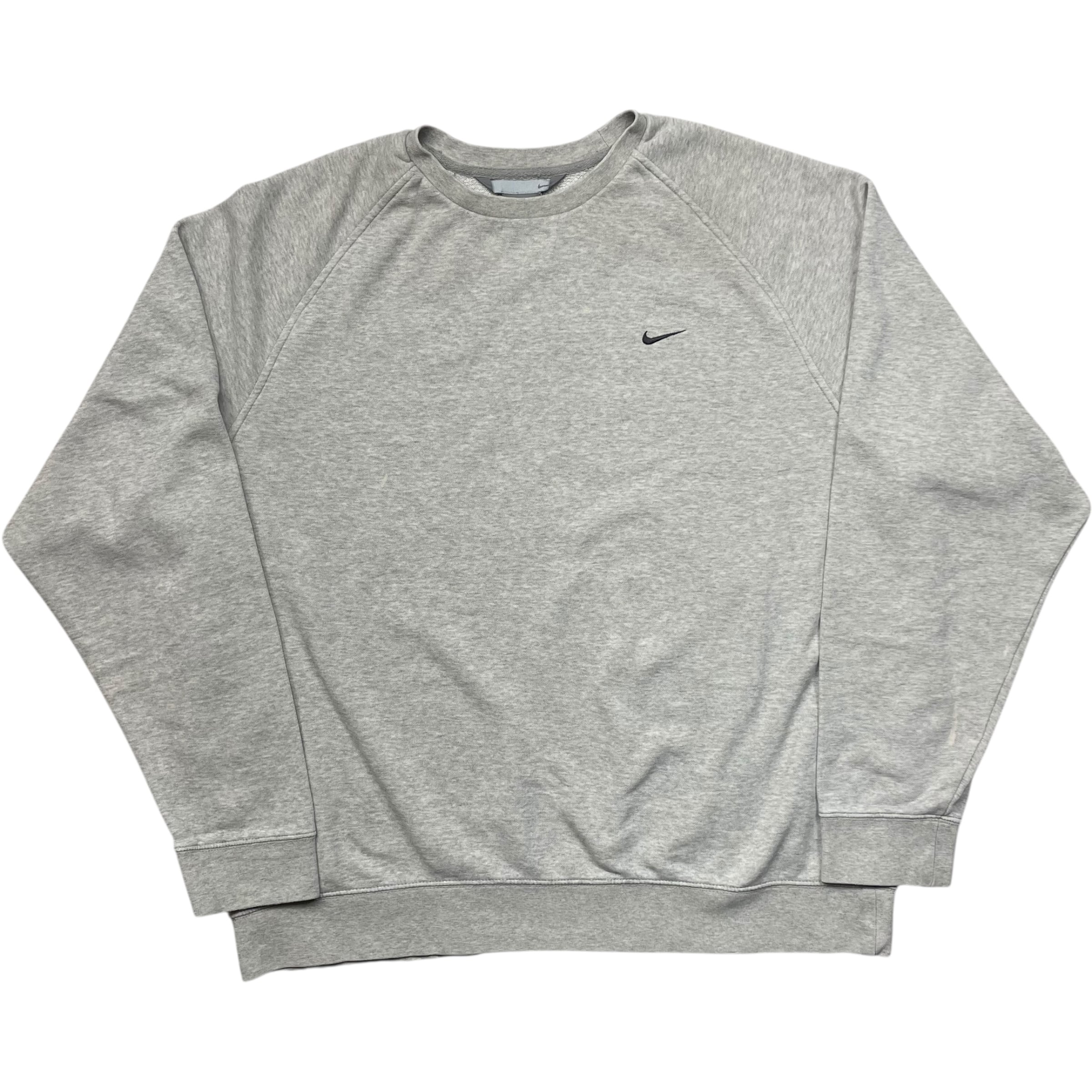 《XL》NIKE ナイキ スウェット グレー ワンポイントロゴ no.9591