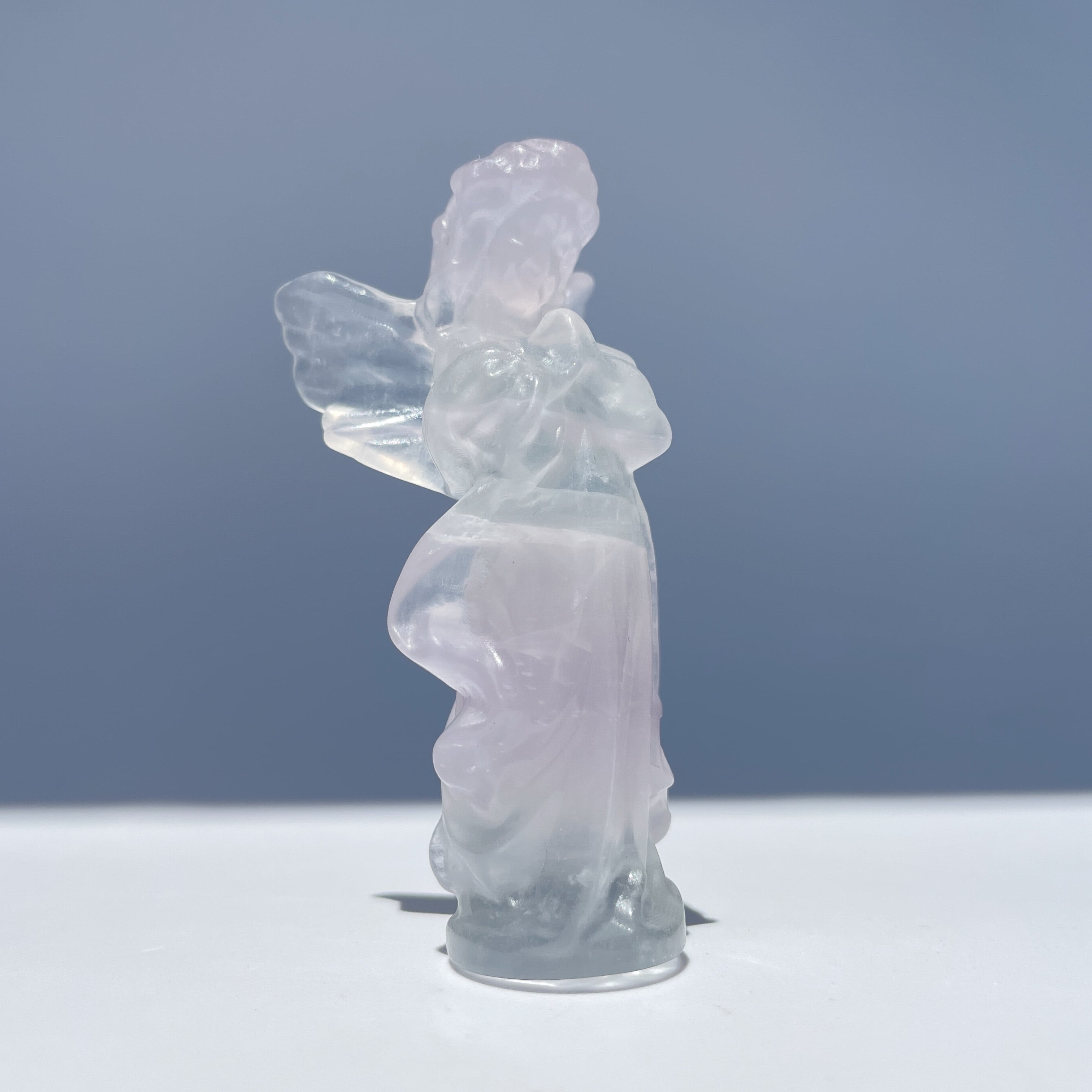 またろっぷ セール　ラベンダーフローライト　ドラゴンの置物 またろっぷ様 専用 セール ラベンダーフローライト ドラゴンの置物