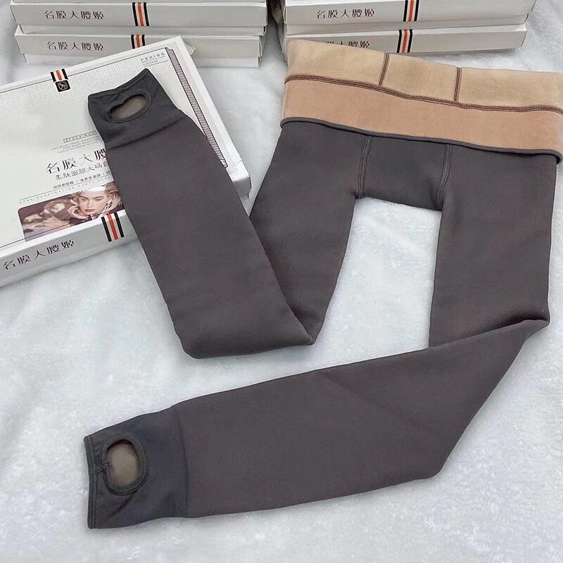 ウエスタンスタイルプラスサイズ秋服2020新しい女性マイクロ脂肪mmプラスベルベットの女神アンチフックシルクレギンスストッキングパンツ ミックスインファッション84139052561