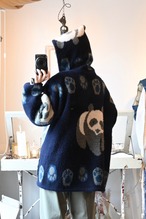 1990’s Ecuador Panda Wool Zip-Up Hoodie／ー